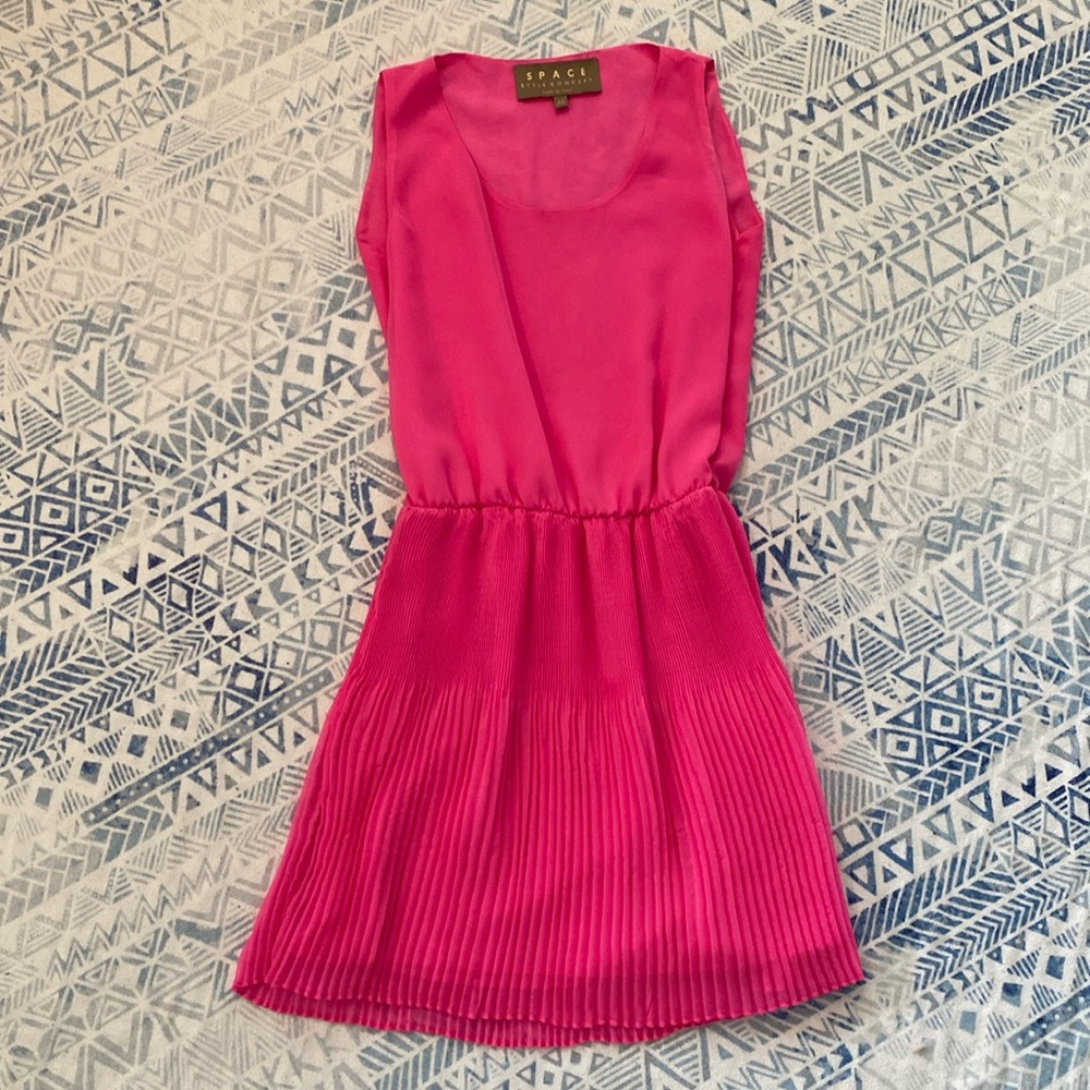 Space Style Concept Hot Pink Dress